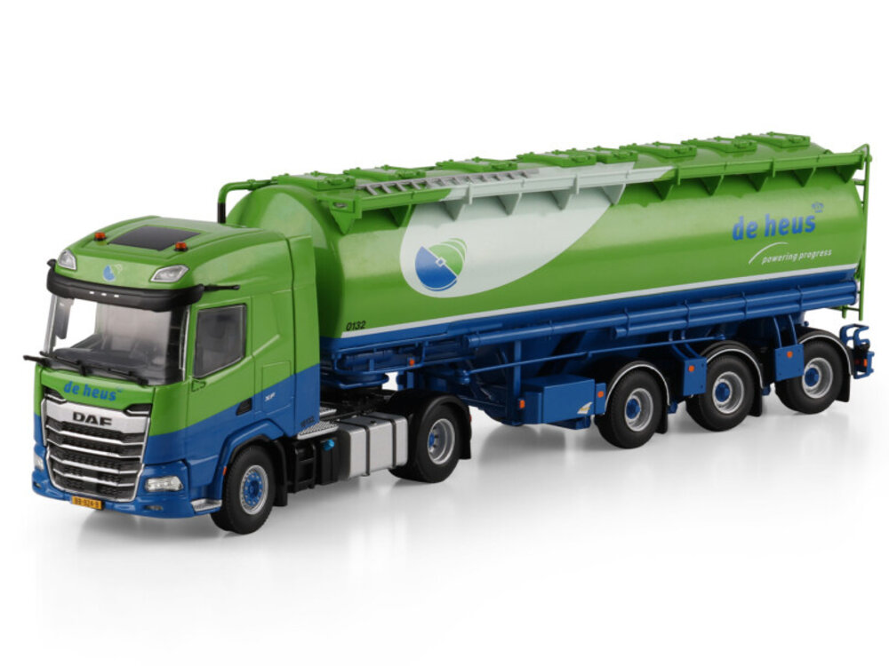 WSI WSI DAF XF SH 4X2 with 3-axle animalfeed bulk trailer  DE HEUS VOEDERS