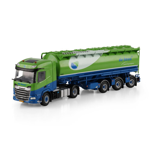 WSI WSI DAF XF SH 4x2 met 3-assige veevoer bulk trailer DE HEUS VOEDERS
