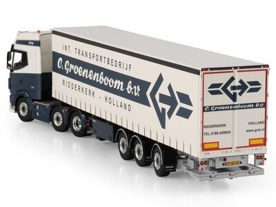 WSI WSI DAF XG+ 6x2 with 3-axle tridec  curtainside trailer C. GROENENBOOM