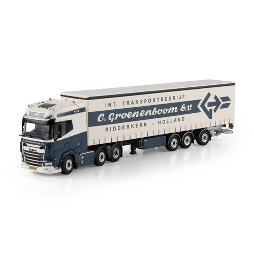 WSI WSI DAF XG+ 6x2  met 3-assige tridec schuifzeilen oplegger C. GROENENBOOM