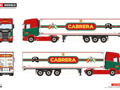 WSI WSI Scania S Highline 4x2 met 3-as koeloplegger TRANSPORTES CABRERA