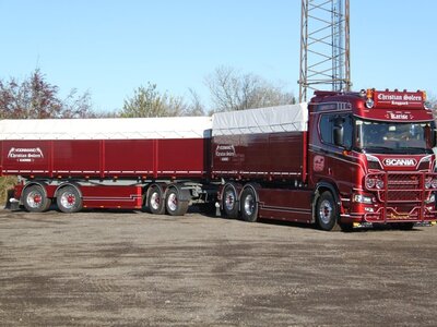 Tekno Tekno Scania NGR560 rigid truck with opentop containers CHRISTIAN SOLEEN