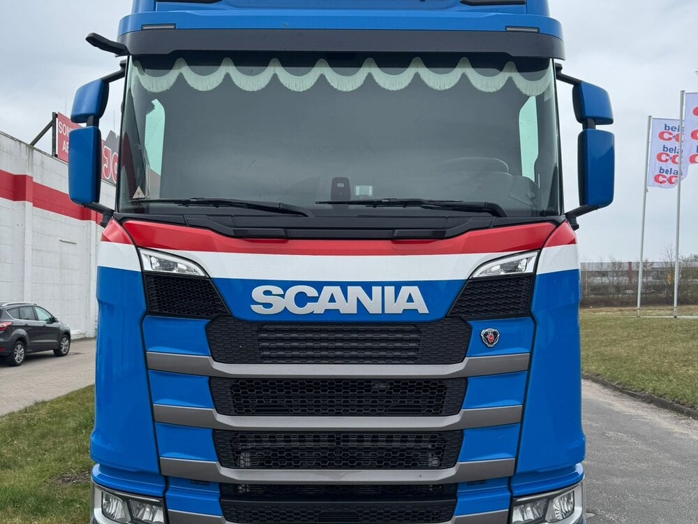 Tekno Tekno Scania Next Gen 500S motorwagen met dolly en koeloplegger (LZV) HZ LOGISTICS