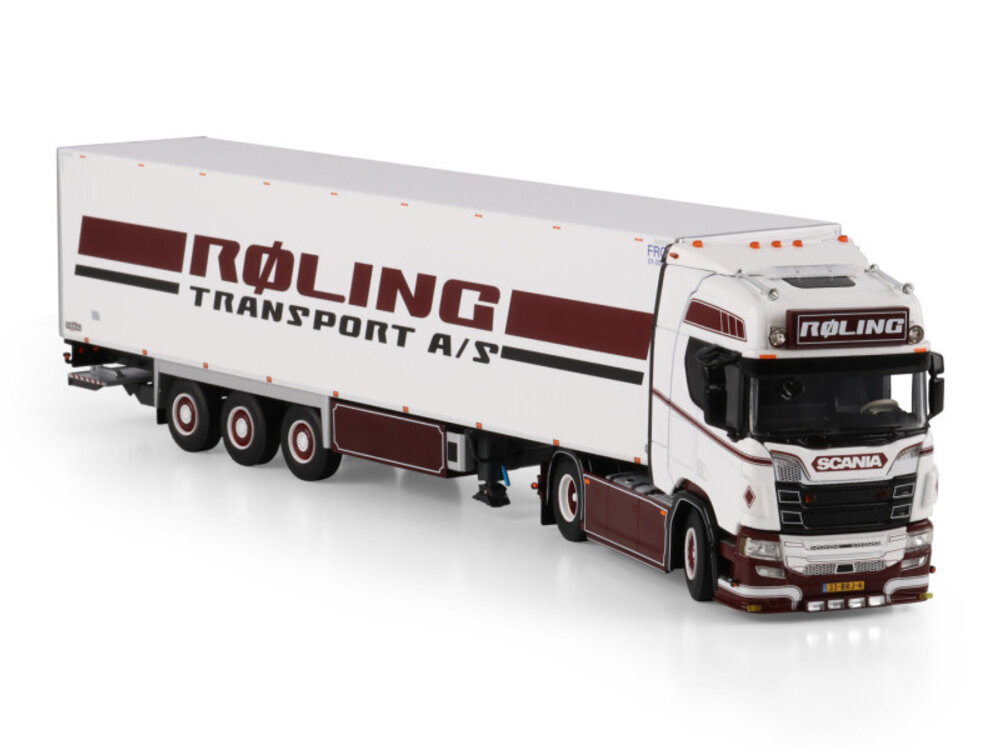 WSI WSI Scania R Highline 4x2 with 3-axle reefer trailer ROLING