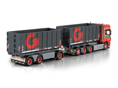 WSI WSI Scania R Highline 8x4 met 7-assige motorwagen + haakarm systeem RONNIE PETERSEN