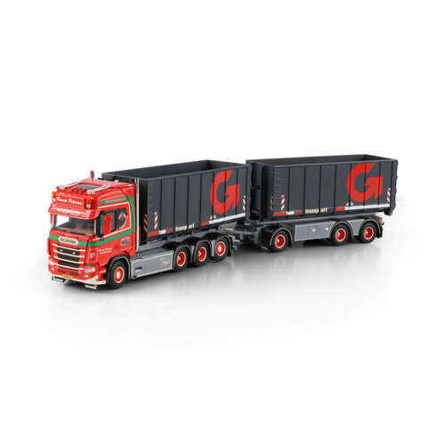WSI WSI Scania R Highline 8x4 met 7-assige motorwagen + haakarm systeem RONNIE PETERSEN