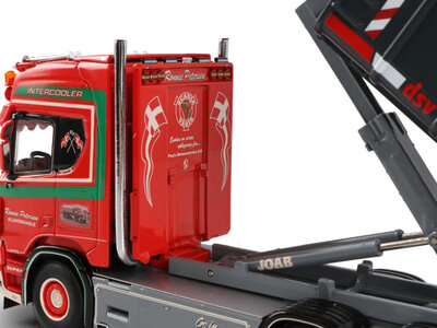 WSI WSI Scania R Highline 8x4 with 7-axle riged truck + hooklift system RONNIE PETERSEN