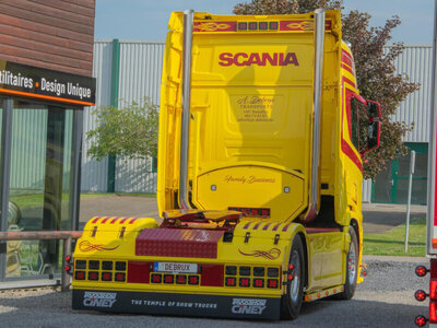 WSI WSI Scania R Highline 4x2 met 3-as koeloplegger A. DEBRUX