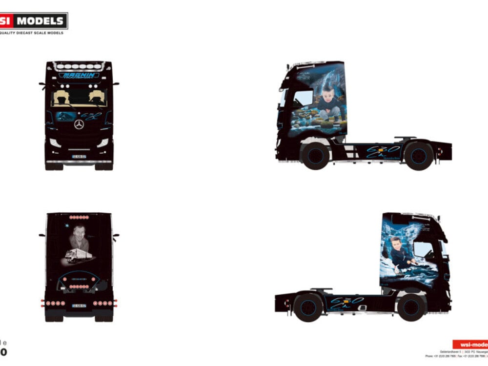 WSI WSI Mercedes Actros MP5 Giga Space 4x2 MAGNIN