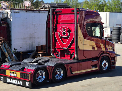 WSI WSI Scania Vlastuin Torpedo 6x2 + 3-axle walking floor trailer BR. BAKK A/S