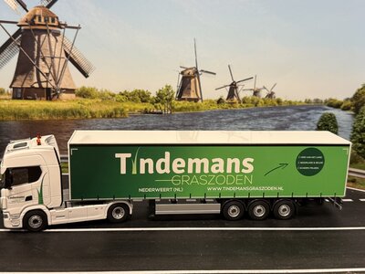 Cavallino Cavallino Scania S Highline 4x2 with 3-axle curtainside trailer TINDEMANS GRASZODEN