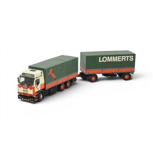 Tekno Tekno Scania 2-serie motorwagen met huifaanhanger LOMMERTS