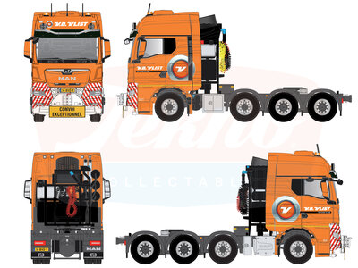 Tekno Tekno MAN TGX GX 8x4 VAN DER VLIST