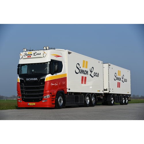 Tekno Tekno Scania Next Gen S-serie V8 Highline motorwagen aanhanger SIMON LOOS