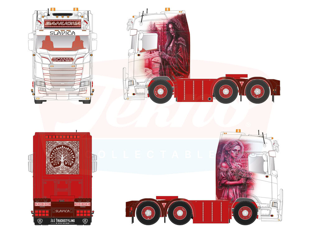 Tekno Tekno Scania Next Gen S-Serie Highline 6x2 BANUCHA