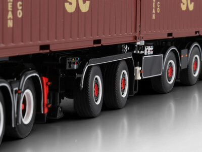 WSI WSI Scania R6 Topline 6x2 with 5-axle 2connect combi container trailer + 2x 20ft container BACA
