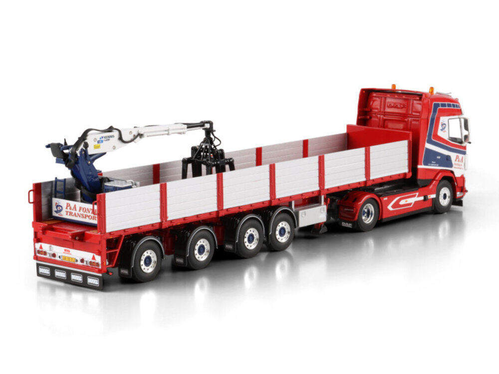 WSI WSI DAF XG 4x2  met 4-assige steen oplegger P&A FONTEIJN