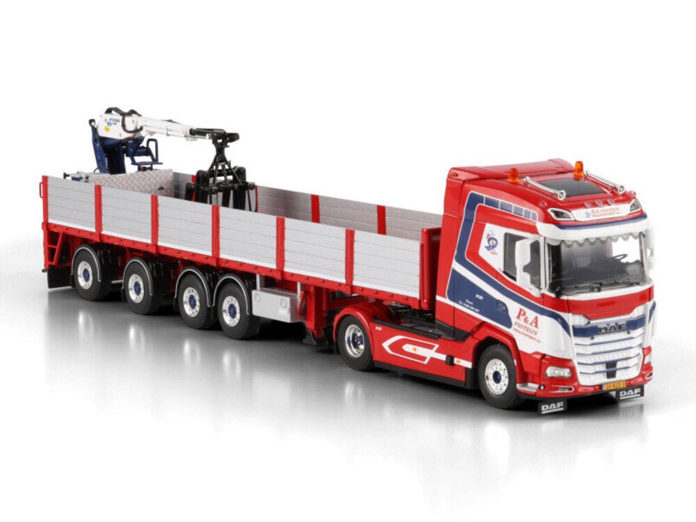 WSI WSI DAF XG 4x2  met 4-assige steen oplegger P&A FONTEIJN