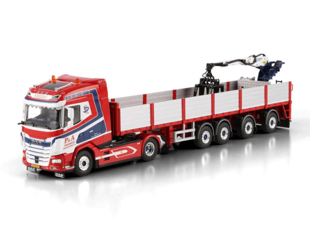 WSI WSI DAF XG 4x2  met 4-assige steen oplegger P&A FONTEIJN