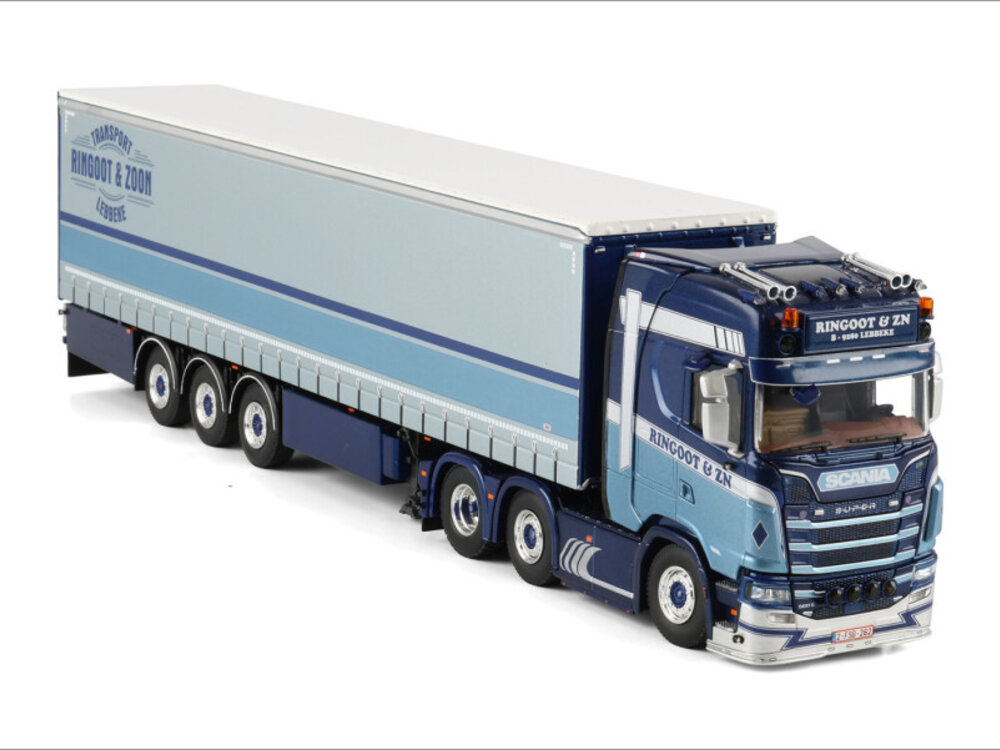 WSI WSI Scania S Highline 6x2 with 3-axle curtainside trailer RINGOOT LUC