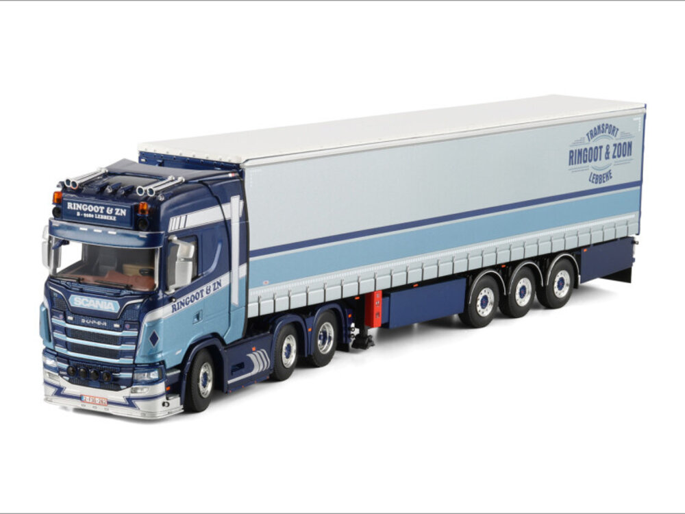 WSI WSI Scania S Highline 6x2 with 3-axle curtainside trailer RINGOOT LUC