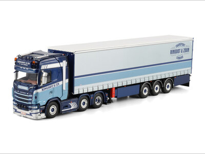 WSI WSI Scania S Highline 6x2 with 3-axle curtainside trailer RINGOOT LUC