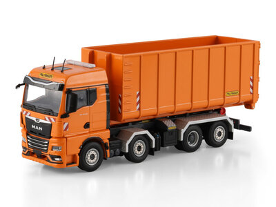 WSI WSI Premium Line MAN TGX GM 8x2 rigid truck + hooklift + 40m3 container PALFINGER