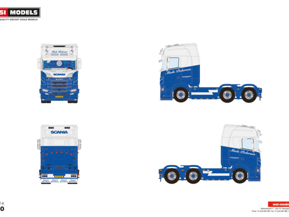 WSI WSI Scania S Highline 6x2 MADS PEDERSEN