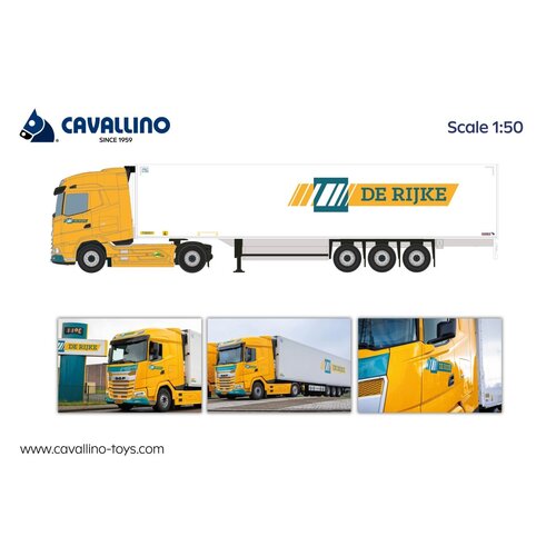 Cavallino Cavallino DAF XG 4x2 met 3-as koeloplegger DE RIJKE