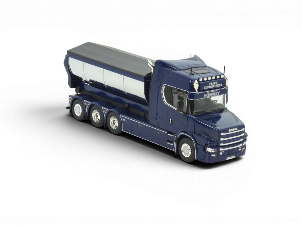 Tekno Tekno Scania Highline 8x4 motorwagen met haakarm systeem TUFT COSTUMSERVICE