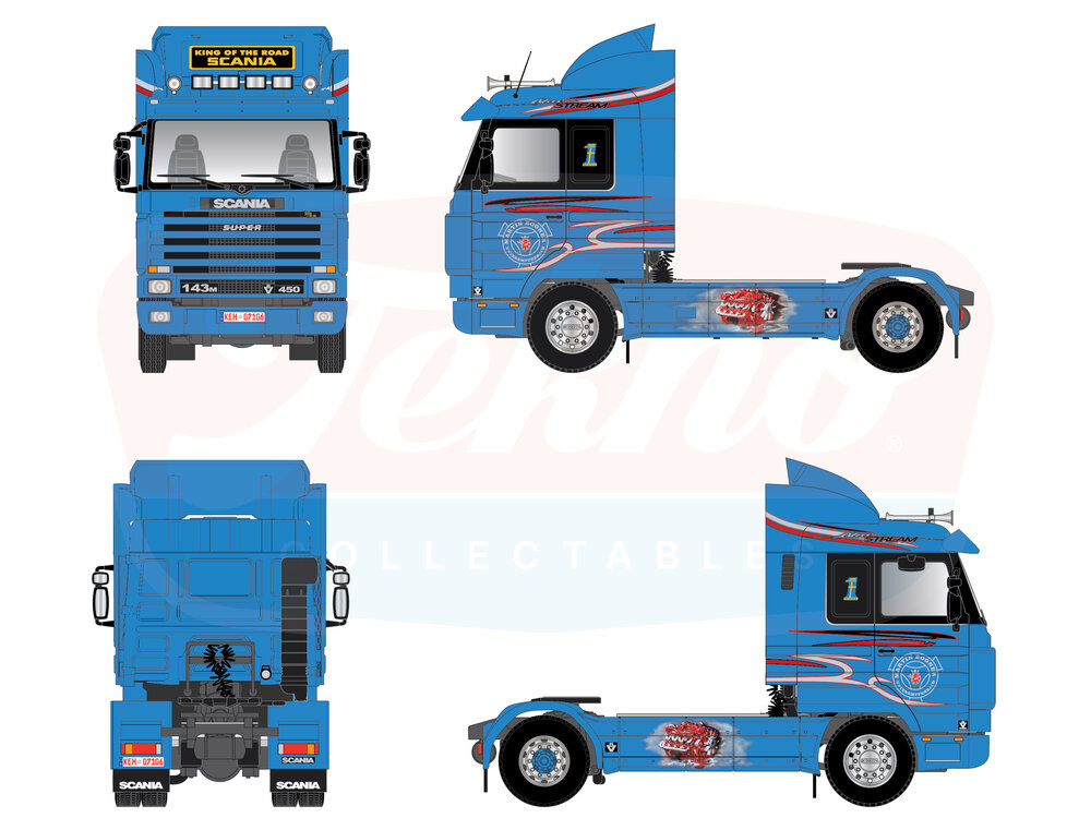 Tekno Tekno Scania 143M Streamline 4x2 BOGNER