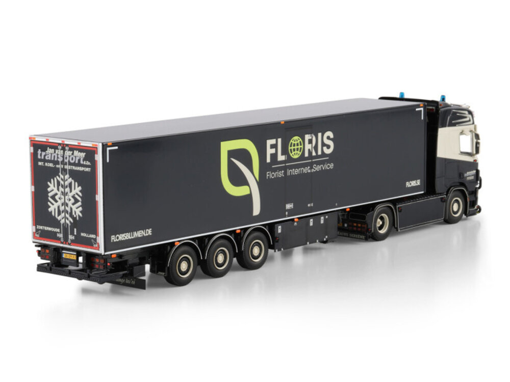 WSI WSI Scania R Highline 4x2 with 3-axle reefer trailer JAN VAN DER MEER