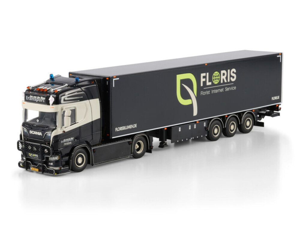 WSI WSI Scania R Highline 4x2 with 3-axle reefer trailer JAN VAN DER MEER