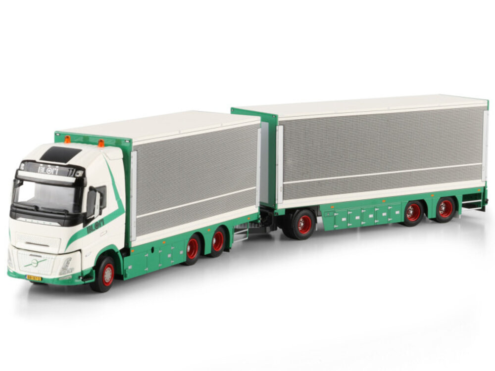 WSI WSI Volvo FH Aero Globetrotter XL 6x2 with 6-axle riged box truck drawbar trailer TRANSPORTBEDRIJF BLOM &ZN ZWAMMERDAM