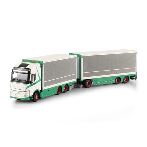 WSI WSI Volvo FH Aero Globetrotter XL 6x2 met 6-assige riged box truck drawbar trailer TRANSPORTBEDRIJF BLOM &ZN ZWAMMERDAM