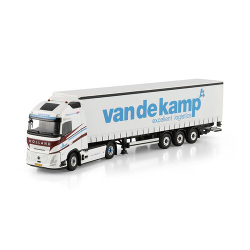 WSI WSI Volvo FH Aero Globetrotter XL 4x2 with 3-axle curtainside trailer VAN DE KAMP