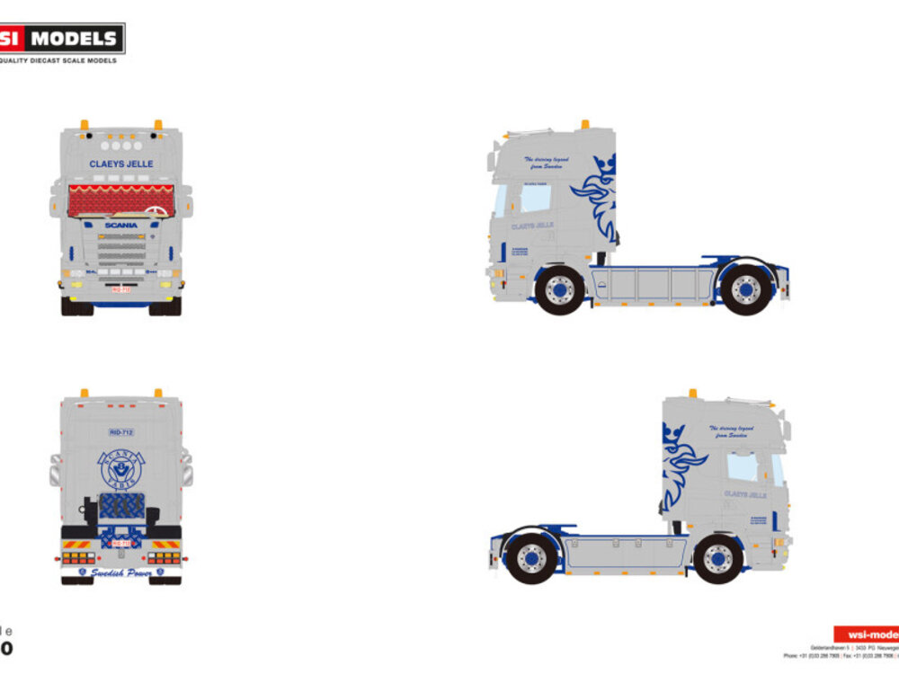 WSI WSI Scania 4-serie Topline 4x2 CLAEYS JELLE