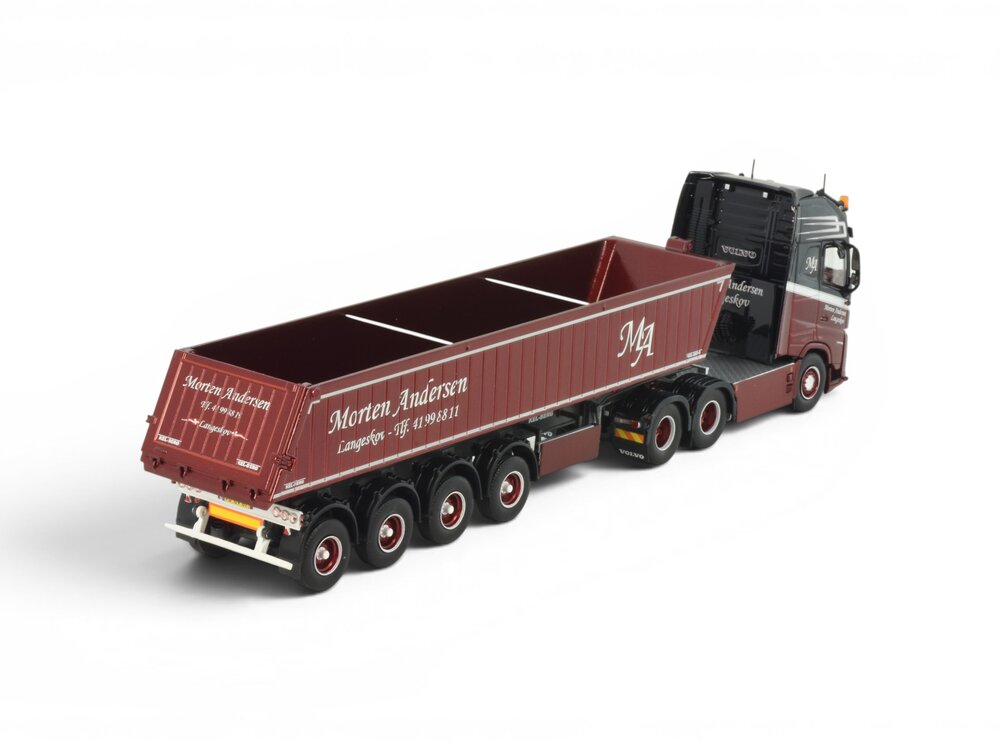 Tekno Tekno Volvo Aero Globetrotter XL met 4-assige kipper MORTEN ANDERSEN