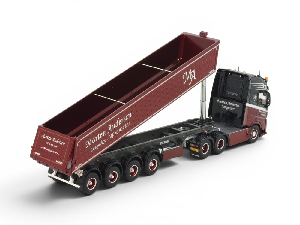 Tekno Tekno Volvo Aero Globetrotter XL with 4-axle tipper trailer MORTEN ANDERSEN