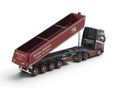 Tekno Tekno Volvo Aero Globetrotter XL met 4-assige kipper MORTEN ANDERSEN