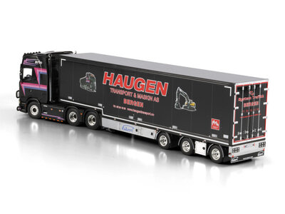 WSI WSI Scania S Highline 6x4 + 3-axle semi box trailer HAUGEN