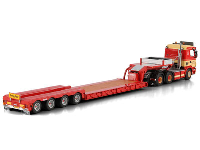 WSI WSI Scania 4-serie flat roof 6x4 + 4-axle euro low loader TORBEN RAFN
