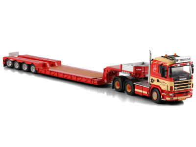 WSI WSI Scania 4-serie flat roof 6x4 + 4-axle euro low loader TORBEN RAFN