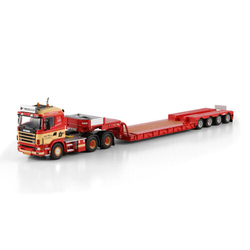 WSI WSI Scania 4-serie flat roof 6x4 + 4-axle euro low loader TORBEN RAFN