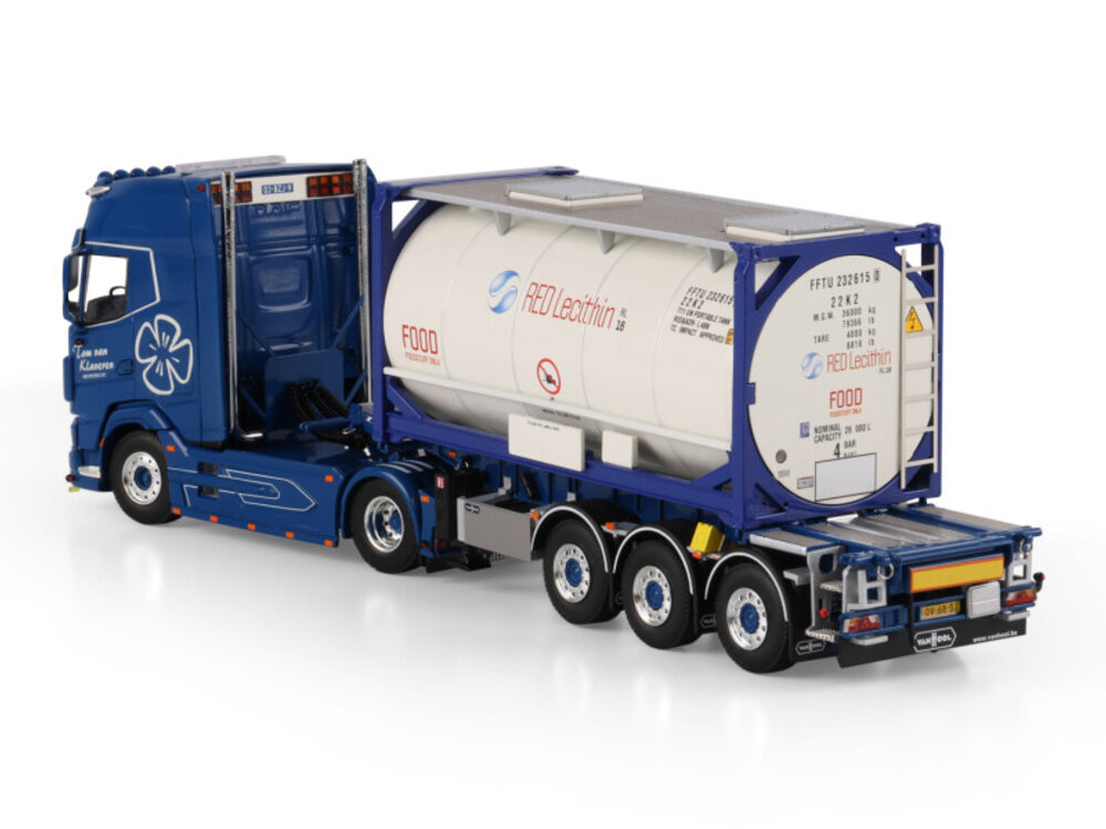 WSI WSI DAF XG+ 4x2 with 3-axle 30ft container trailer + 20ft container TOM VAN KLAVEREN
