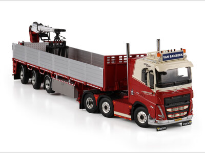 WSI WSI Volvo FH5 sleeper cab  6x2 met 3-assige steen oplegger SAMBEEK