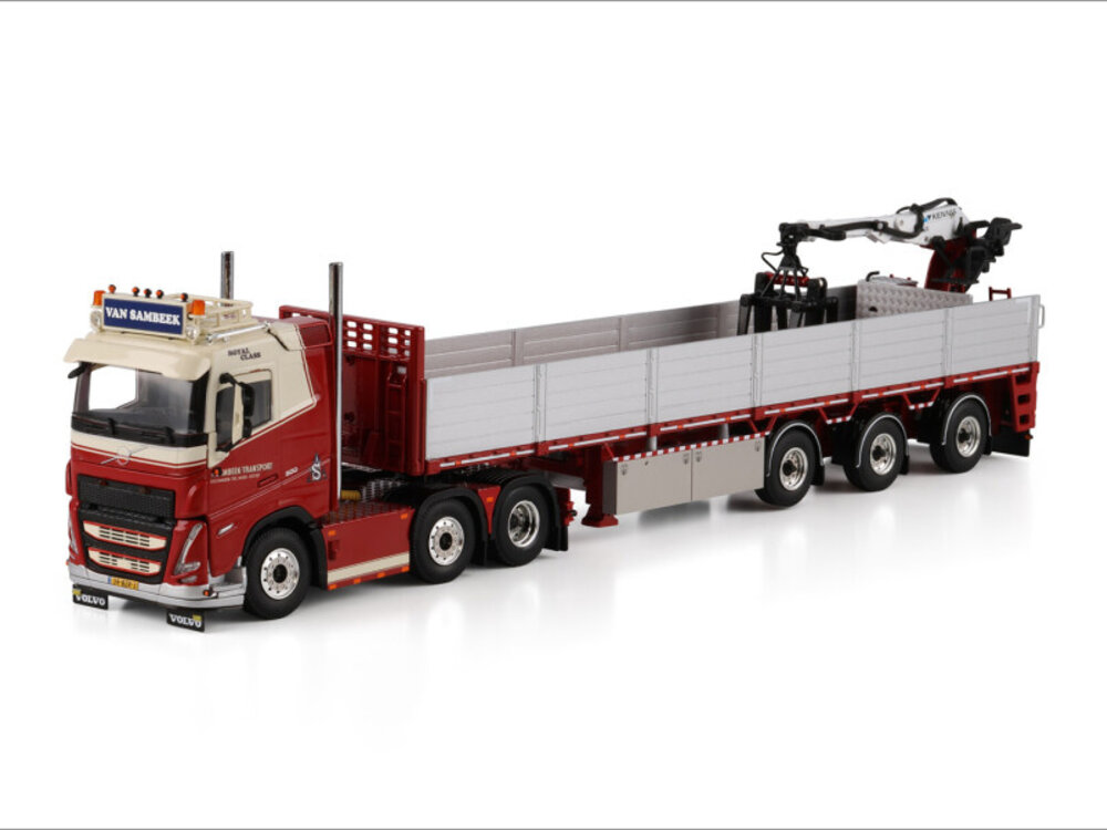 WSI WSI Volvo FH5 sleeper cab  6x2 with 3-axle brick trailer SAMBEEK