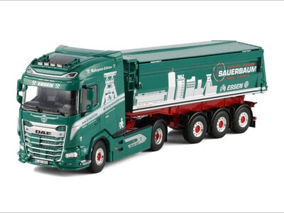 WSI WSI DAF XG  4x2  with 3-axle non steering tipper trailer SAUERBAUM