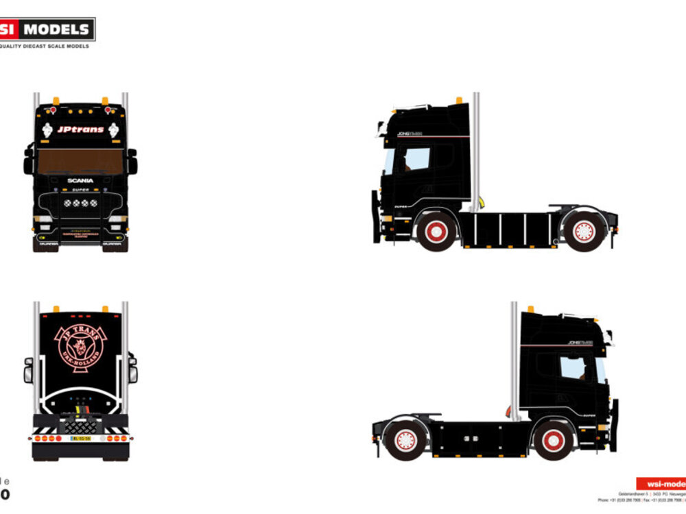 WSI WSI Scania 4-serie Topline 4x2 JP TRANS URK
