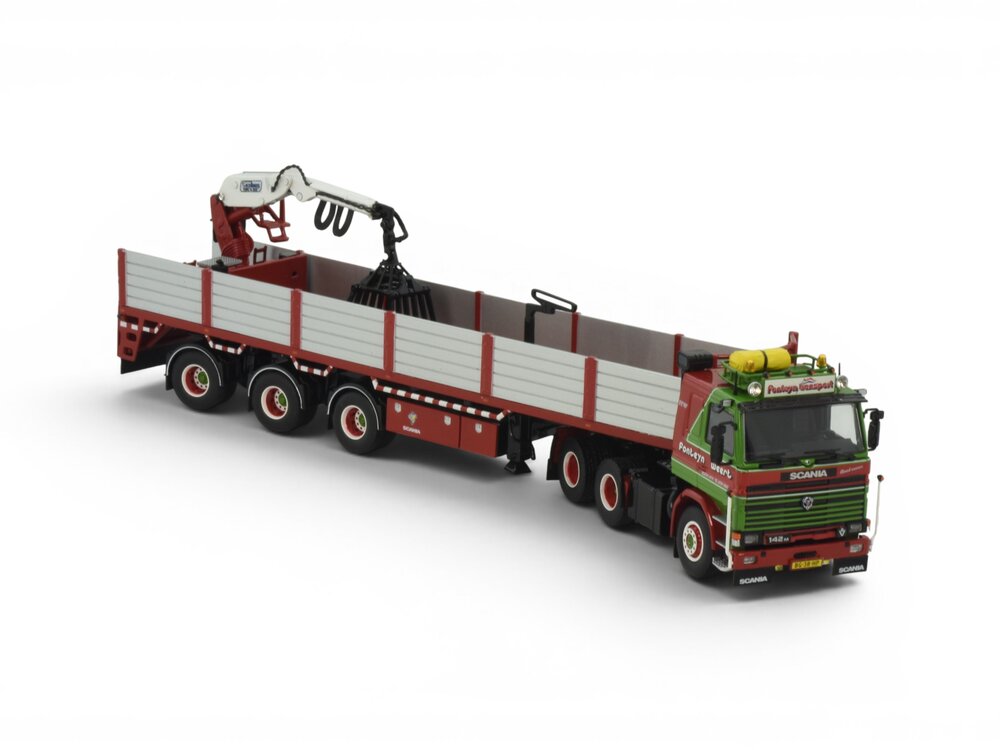 Tekno Tekno Scania142M V8 6x2 truck with 3-axle bricktrailer FONTEYN TRANSPORT
